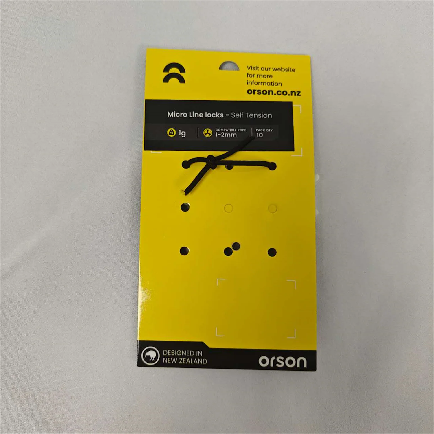 Orson Glow in the Dark Triangle Tensioners For 1-2mm Guy Rope - 10 Pack - Image 4