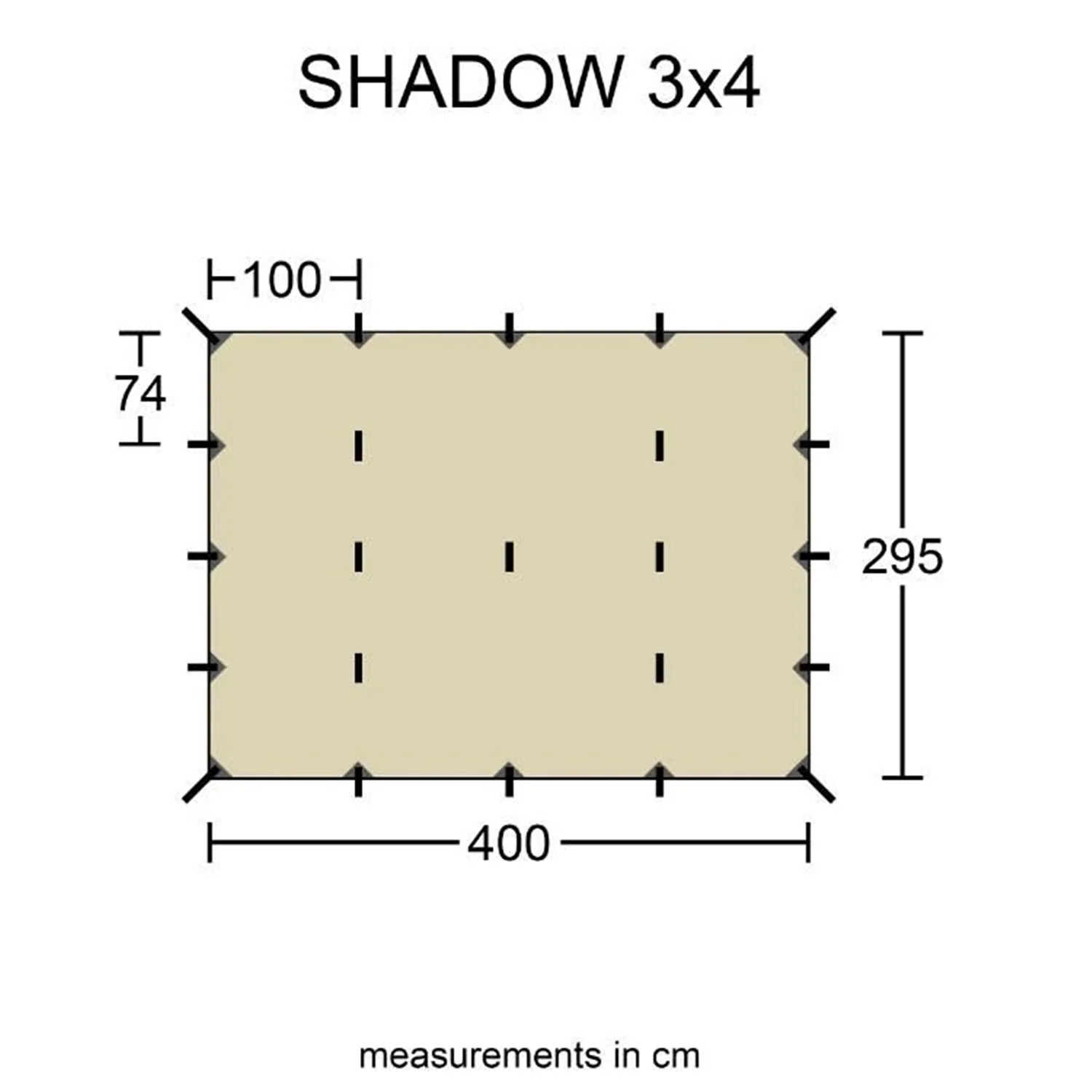 Orson Shadow Tarp - 3x4m, 1.2kg - Image 9
