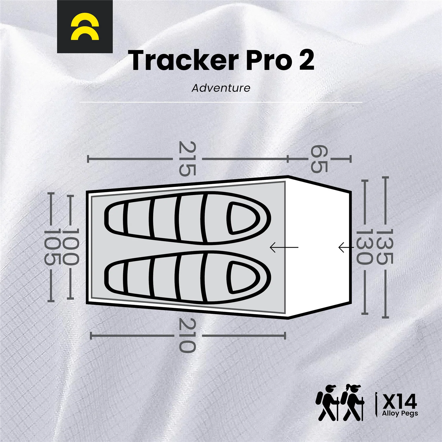 Orson Tracker Pro 2 | Ripstop Silnylon 2 Person Camping Tent | 1.7kg - Image 12